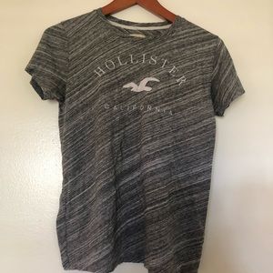 Heather grey Hollister icon tee